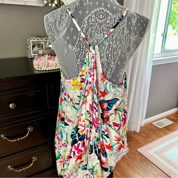 Mynah Tropical Floral Swimsuit Cover-Up Size Medium - Picture 3 of 10